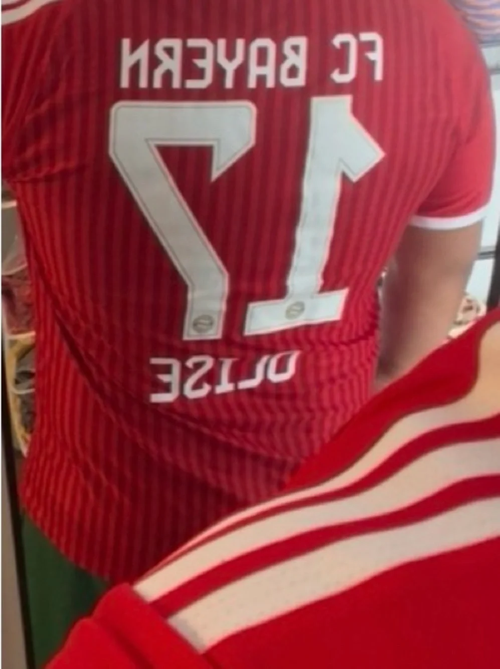 adidas FC Bayern Red Kids Jersey with White Accents